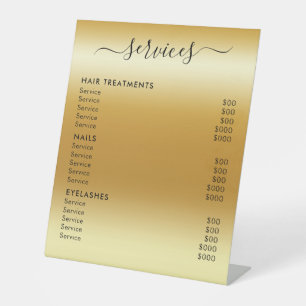 Signe De Table Liste de Prix Élégante et Moderne pour Salon de Sp