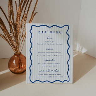 Signe De Table Liste des menus de la barre bleue Whimsical