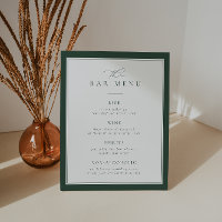 Liste des menus de la barre verte BRUNSWICK