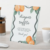 Signe De Table Little Cutie Whimsical Diaper Raffle Entry (In SItu)