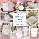 Signe De Table Little Snowflake Baby shower d'hiver Livres et cad