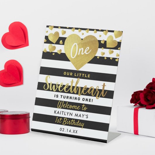 Signe De Table Little Sweetheart Saint-Valentin N'importe quel âg