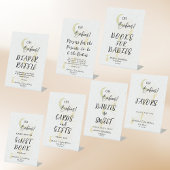 Signe De Table Livre d'hôtes Baby shower Neutral Twin Stores