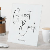 Signe De Table Livre d'hôtes Modern Script Fête des mariées (In SItu)