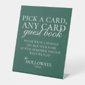 Signe De Table Livre d'invité de la carte de jeu moderne Elegant (Recto)