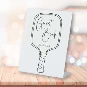 Signe De Table Livre d'invité de la Fête des mariées de Picklebal