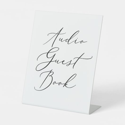 Signe De Table Livre d'invité Delicic Black Mariage Audio (Recto)