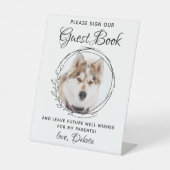 Signe De Table Livre d'invité du Mariage de photo personnalisé mo (Recto)