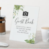Signe De Table Livre d'or de mariage de botanique de verdure de p (In SItu)