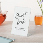 Signe De Table Livre d'or de mariage écriture simple et minimalis (In SItu)