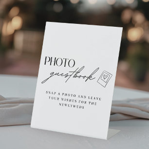 Signe De Table Livre d'or de mariage minimaliste