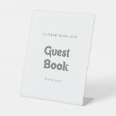 Signe De Table Livre d'or de mariage simple et formel (Recto)