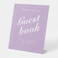 Livre d'or doux et blanc minimaliste moderne