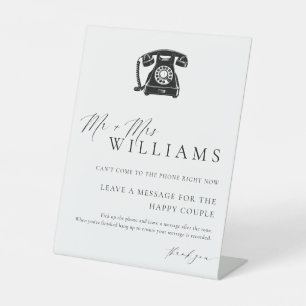 Signe De Table Livre d'or Ellesmere Modern Minimal Audio