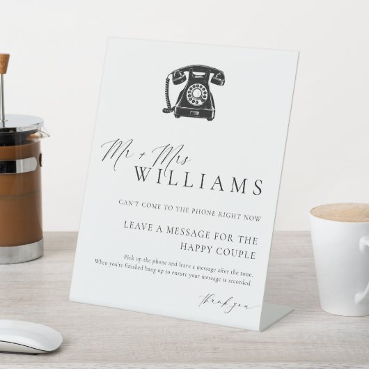 Signe De Table Livre d'or Ellesmere Modern Minimal Audio (In SItu)