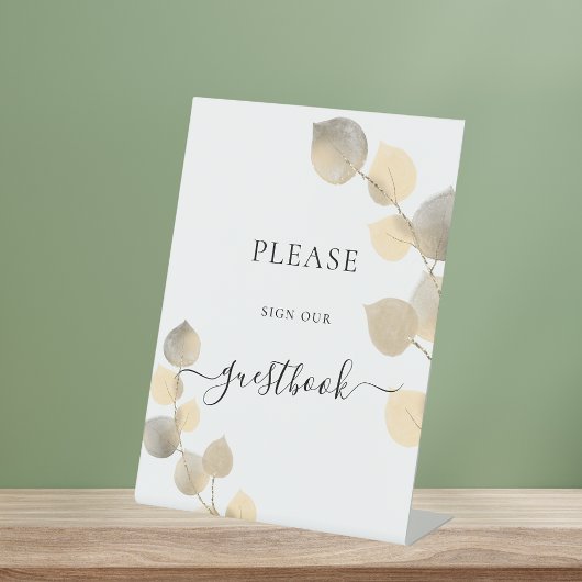 Signe De Table Livre d'or mariage de l'eucalyptus
