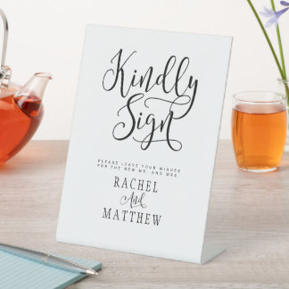 Signe De Table Livre d'or Mariage simple et moderne
