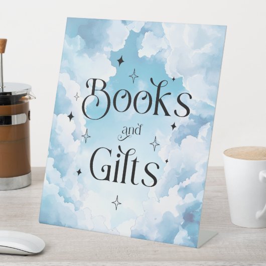 Signe De Table Livres Cadeaux Ciel envoyé Baby shower (In SItu)