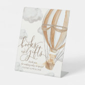 Signe De Table Livres et cadeaux d'attente rapide Baby shower Tan (Recto)