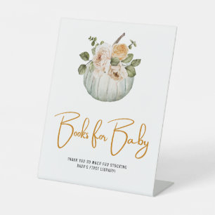 Signe De Table Livres Pour Bébé Petit Citrouille Baby shower Auto