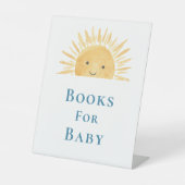 Signe De Table Livres pour bébé Shower bébé thème soleil  (Recto)