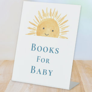 Signe De Table Livres pour bébé Shower bébé thème soleil 