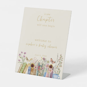 Signe De Table Livres vintages Un nouveau chapitre Accueil bébé
