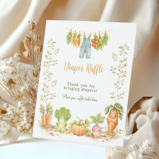 Signe De Table Locally Grown Veggie Clothesline Diaper Raffle