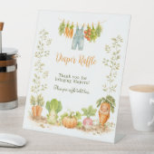 Signe De Table Locally Grown Veggie Clothesline Diaper Raffle (In SItu)