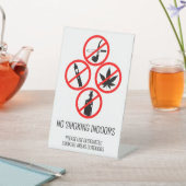 Signe De Table Location de courte durée Non-fumeur à l'intérieur (In SItu)