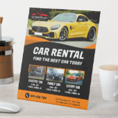 Signe De Table Location Voiture Premium Professionnel Moderne (In SItu)