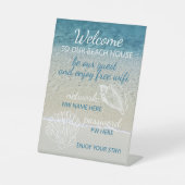 Signe De Table Locations de maisons de plage personnalisées Accue (Recto)