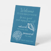 Signe De Table Locations de maisons de plage personnalisées Accue (Recto)