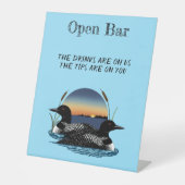 Signe De Table Lodges Sunset Blue Open Bar (Recto)