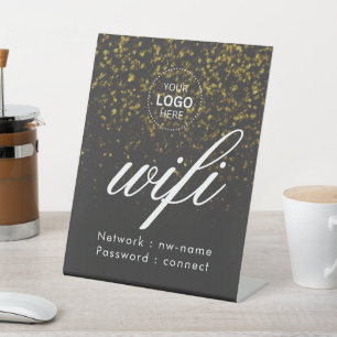 Signe De Table Logo Avec Cachet Wifi