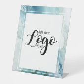 Signe De Table logo commercial personnalisé marbre publicitaire (Recto)