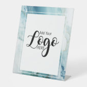 Signe De Table logo commercial personnalisé marbre publicitaire (Recto)