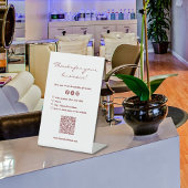 Signe De Table Logo d'appréciation du client