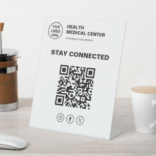 Signe De Table Logo de la clinique médicale Stay Connected Health