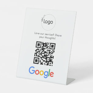 Signe De Table Logo de l'entreprise Avis Google site web scan Imp