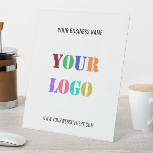 Signe De Table Logo de l'entreprise personnalisée Nom commercial 