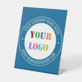 Signe De Table Logo de l'entreprise personnalisée Texte du guiche (Recto)