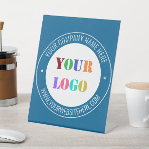 Signe De Table Logo de l'entreprise personnalisée Texte du guiche