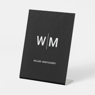 Signe De Table Logo de marque noire Entreprise