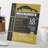 Signe De Table Logo de voiture, mécanique automobile et réparatio (In SItu)