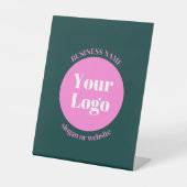 Signe De Table Logo de votre entreprise et texte modifiable | Ros (Recto)