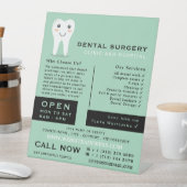 Signe De Table Logo Dentiste, Dentistesse, Publicité Dentiste (In SItu)