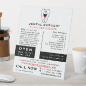 Signe De Table Logo Dentiste, Dentistesse, Publicité Dentiste (In SItu)