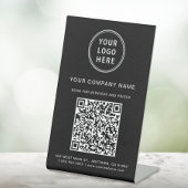 Signe De Table Logo d'entreprise Créez votre code QR noir