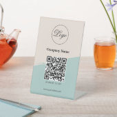 Signe De Table Logo d'entreprise de paiement de code QR personnal (In SItu)